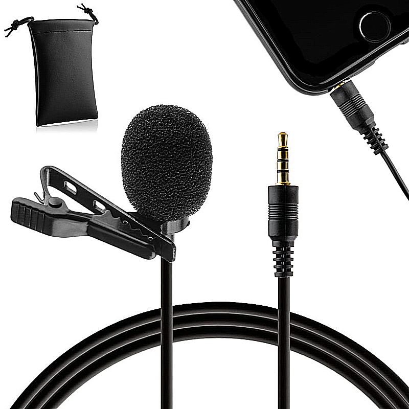 academisch verhoging Willen Dasspeld microfoon met 3.5 mm mini-jack-aansluiting voor smartphones