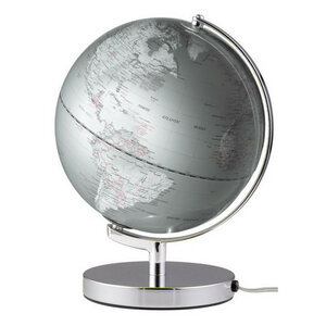 Wereldbol Terra Silver Light 25cm