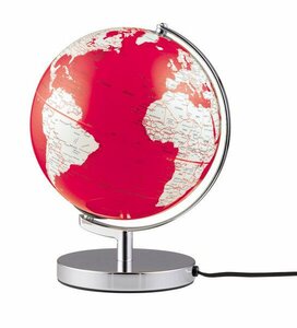 Wereldbol Tafelmodel Terra Red Light 25cm