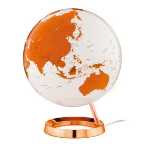 Atmosphere Design wereldbol Licht & Kleur Oranje 30cm