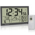 BRESSER MyTime Jumbo LCD weer-wandklok grijs