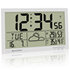 BRESSER MyTime Jumbo LCD weer-wandklok wit