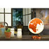 Atmosphere Design wereldbol Licht & Kleur Oranje 30cm